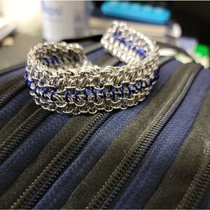 Vipera Berus Chainmail Bracelet Sterling Silver  (NJ3)